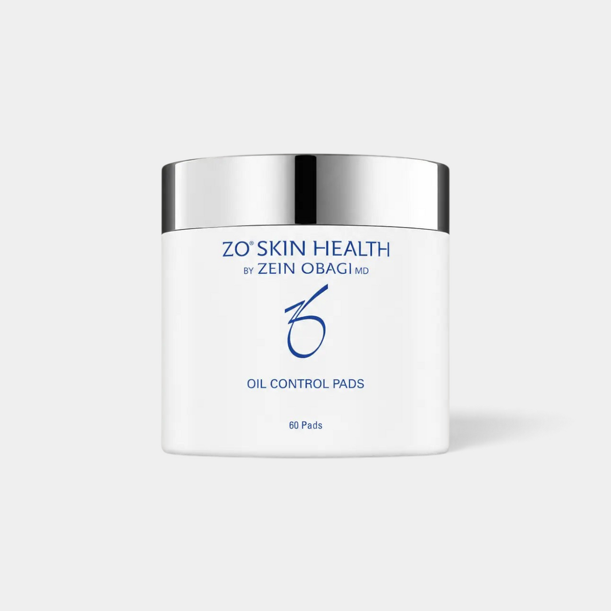 Frasco de Juan Carlos Lloreda con 60 pads de ácido salicílico ZO Skin Health para control de grasa y acné